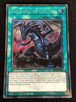 Yugioh The Fang of Critias RA04-EN255 1ST Quarter (NM) - Image 1