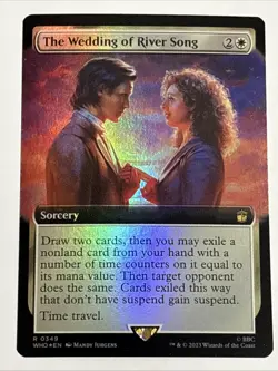 MTG Doctor Who The Wedding of River Song Extended Art Foil 0349 NM Rare - Image 1