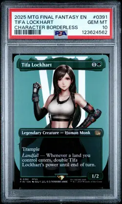 123624562 Tifa Lockhart 2025 Magic: The Gathering Final Fantasy #0391 PSA 10 - Image 1