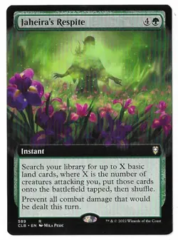 MTG Jaheira's Respite Extended Art Battle for Baldur's Gate (CLB) #589 Unplayed - Image 1