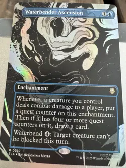 MTG - Waterbender Ascension (Borderless) FOIL - Avatar: The Last Airbender (NM) - Image 1