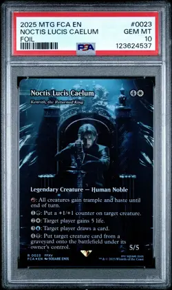 4537 Noctis Lucis Caelum 2025 MTG Final Fantasy #0023 Foil PSA 10 - Image 1