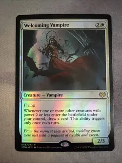 1x Welcoming Vampire- FOIL- NM- Mtg Magic The Gathering Card- Free Shipping - Image 1