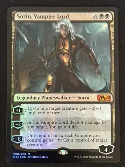 1x MTG Sorin, Vampire Lord (Foil) - Core Set 2020 (M20) #290 - Magic - Image 1