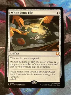NM White Lotus Tile, MTG, Avatar: The Last Airbender, Magic the Gathering, 262 - Image 1