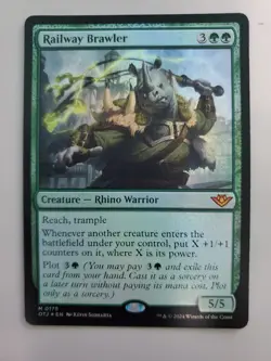 MTG Railway Brawler Outlaws of Thunder Junction 0175 Foil Mythic - Image 1