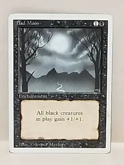 Magic the Gathering Bad Moon Revised 1994 LP Lightly Played Condition - Image 1
