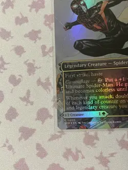 Spider-man MTG Miles Morales & Ultimate Spider-Man #M 0200 Foil Borderless - Image 5