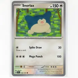 Pokemon TCG Snorlax 144/191 Sv08: Surging Sparks Regular Common Card EN-NM 2024 - Image 1