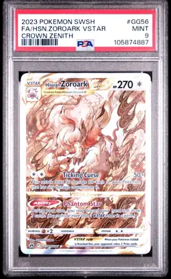 Pokemon Zoroark VSTAR GG56/GG70 Crown Zenith Galarian Gallery PSA 9 MINT - Image 1
