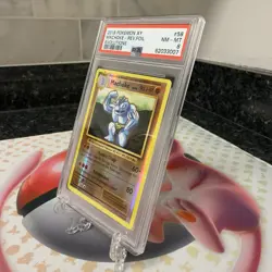 2016 POKEMON XY EVOLUTIONS #58 MACHOKE-REVERSE FOIL PSA 8 NM-MT - Image 3