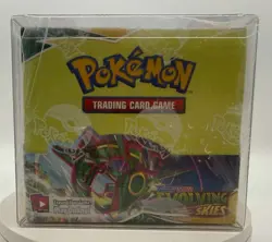 Pokemon SWSH Evolving Skies Booster Box SEALED w/ Soft Plastic Case - Image 1