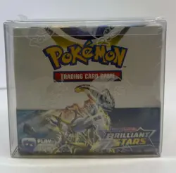 Pokemon SWSH Brilliant Stars Booster Box SEALED w/ Soft Plastic Case - Image 1