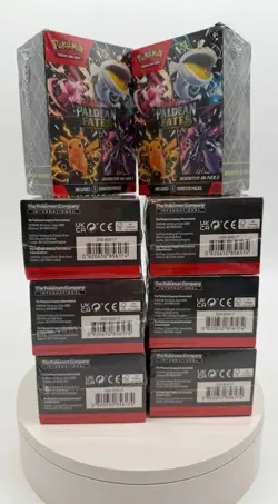Lot of (8) Pokemon TCG Scarlet & Violet Paldean Fates Booster Bundles SEALED - Image 1