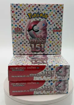 Lot of (3) Pokemon TCG Japanese 151 Booster Boxes SEALED - Image 1