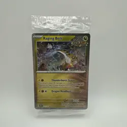 Pokemon TCG Raging Bolt 111/142 SEALED Stellar Crown STAMPED Best Buy Promo Pack - Image 1