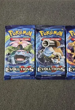 Pokemon XY EVOLUTIONS - Booster Pack Complete Art Set (4) - New SEALED - Image 3