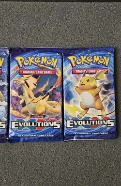 Pokemon XY EVOLUTIONS - Booster Pack Complete Art Set (4) - New SEALED - Image 4