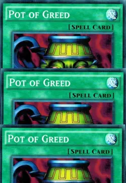 Pot of Greed SD1 / SD2 / SD3 /SD4 / YGLD /SYE 1st (Mint X 3) YUGIOH - Image 1