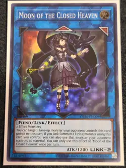 Yugioh Moon of the Closed Heaven - OP26-EN009 - Unlimited Super Rare - NM - Image 1