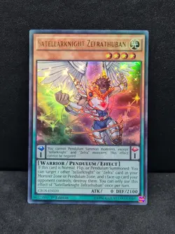 Yugioh Satellarknight Zefrathuban CROS-EN020 Ultra Rare 1st Edition NM - Image 1