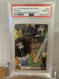 PSA 10 Brook One Piece x Morinaga Wafer Part3 Clear Card 2012 - Image 1