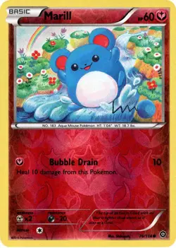 Marill 76/114 Reverse Holo | Steam Siege | Pokemon Card - Image 1