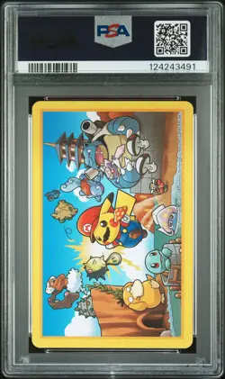 2016 POKEMON PLAYING CARDS MARIO PIKACHU ACE OF CLUBS PSA 8 - Image 2