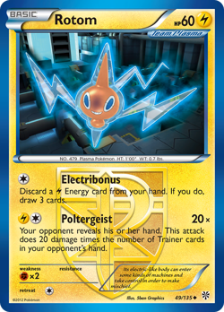 Rotom 49/135 Uncommon | Plasma Storm | Pokemon Card - Image 1