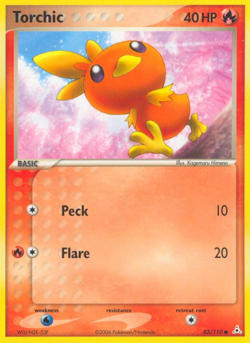 Torchic 83/110 Common | Holon Phantoms | Pokemon Card - Image 1