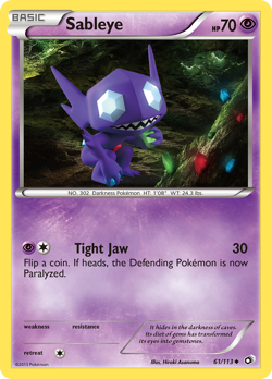 Sableye 61/113 Uncommon | Legendary Treasures | Pokemon Card - Image 1