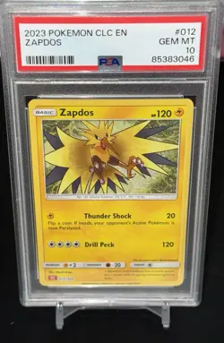 Pokemon 2023 Zapdos 012/034 Pokemon CLC Trading Card Game Classic PSA 10 - Image 1