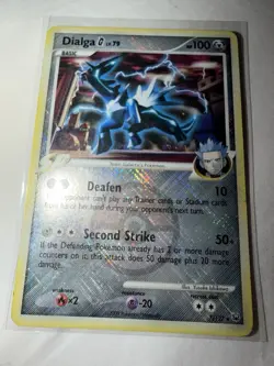 Dialga G Team Galactic 7/127 Platinum Holo Masterball Pokemon TCG Card LP - Image 1