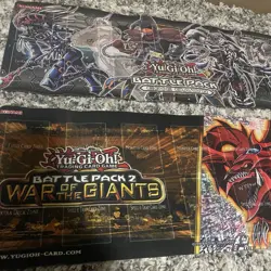 Lot of 2 Yu Gi Oh TCG Playmats Used Trading Card Game - Image 3