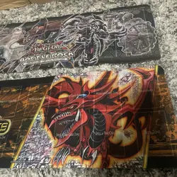Lot of 2 Yu Gi Oh TCG Playmats Used Trading Card Game - Image 5