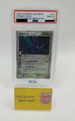 Crobat 011/086 PSA 10 Holo 2005 1st Edition Holon Research Tower JP Pokemon Card - Image 1