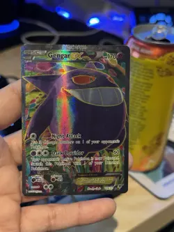 Pokemon Gengar EX Full Art Holo Rare Card 114/119 XY-Phantom Forces 2014 - Image 1