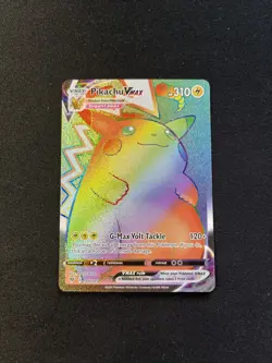 Pokemon Pikachu TCG VMAX Vivid Voltage Holo Card 188/185 Secret Rare - Image 1