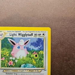 Light Wigglytuff 54/105 Pokemon Neo Destiny Card - LP - Image 3