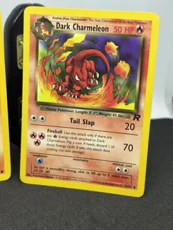 Pokemon TCG Dark Charmeleon and Charmander Team Rocket 2 Card Lot 32/82 50/82 LP - Image 2