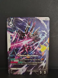 Justice Gundam (LR+) GD01-066 - Newtype Rising - Gundam TCG Card Game *English - Image 2