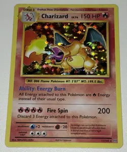 Pokemon TCG Charizard Evolutions 2016 Reverse Holo Rare Card 11/108 - Image 1