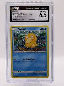 McDonalds 2018 Psyduck Promo Card 2/12 Pokemon CGC 6.5 - Image 1