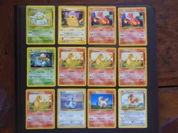 Lot of 12 Pokemon Cards Mixed Pikachu Charmeleon Charmander Bulbasaur Base Set - Image 1