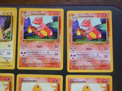 Lot of 12 Pokemon Cards Mixed Pikachu Charmeleon Charmander Bulbasaur Base Set - Image 3