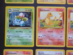 Lot of 12 Pokemon Cards Mixed Pikachu Charmeleon Charmander Bulbasaur Base Set - Image 4