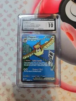 Pidgeot Ex 225/197 - Obsidian Flames - CGC - Pokemon Card TCG (Equiv. PSA & BGS) - Image 1