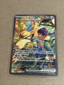 Hop's Zacian ex 186/159 Journey Together Pokemon Card Ultra Rare SIR - Image 1