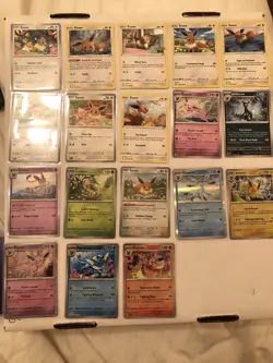 Lot Of 18 Eevee Leafeon Sylveon Glaceon Flareon Vaporeon Umbreon Pokemon Cards - Image 1