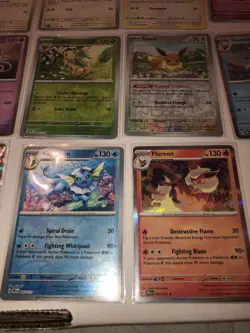 Lot Of 18 Eevee Leafeon Sylveon Glaceon Flareon Vaporeon Umbreon Pokemon Cards - Image 3